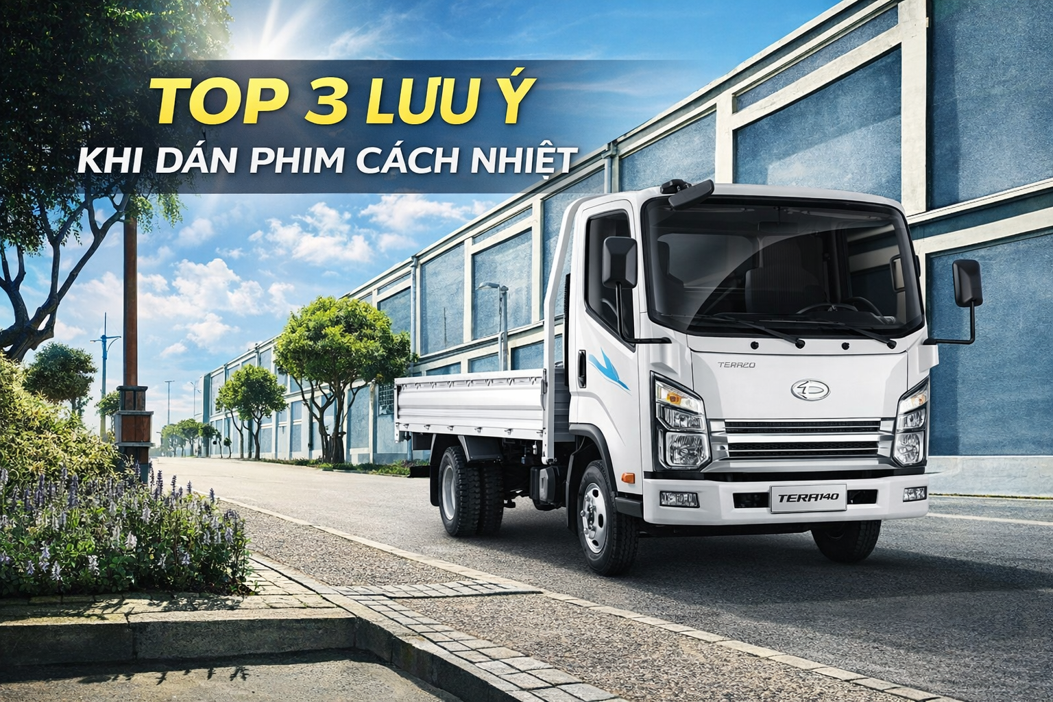 Top 3 lưu ý quan trọng khi dán phim cách nhiệt cho xe tải Teraco