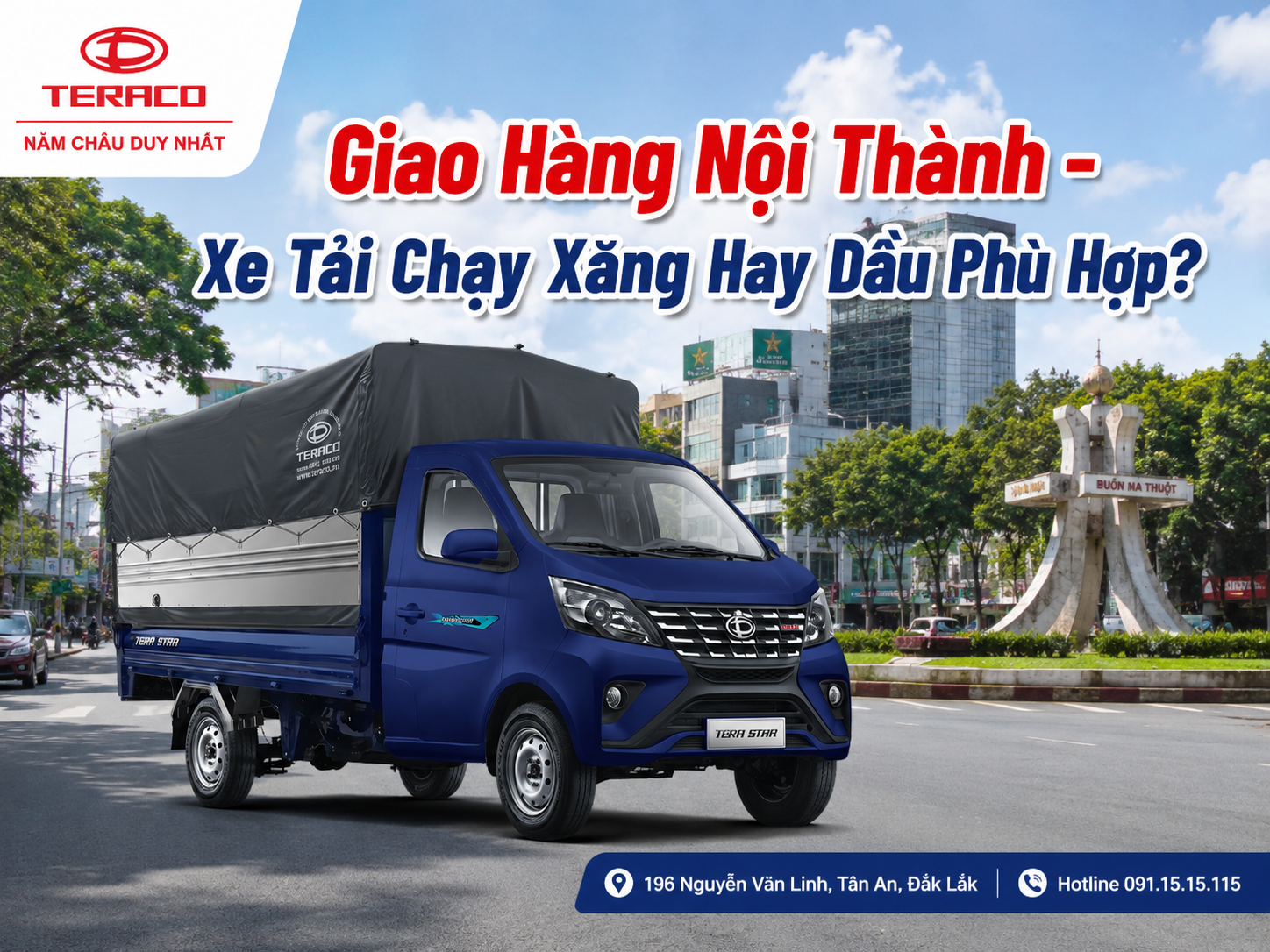 Xe Tải Chạy Xăng Hay Dầu Phù Hợp Giao Hàng Nội Thành? So Sánh Chi Tiết Từ A-Z